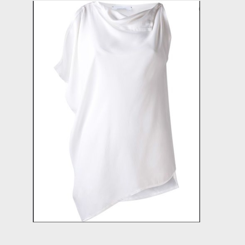 Jean Paul Knott Cream Silk Tunic